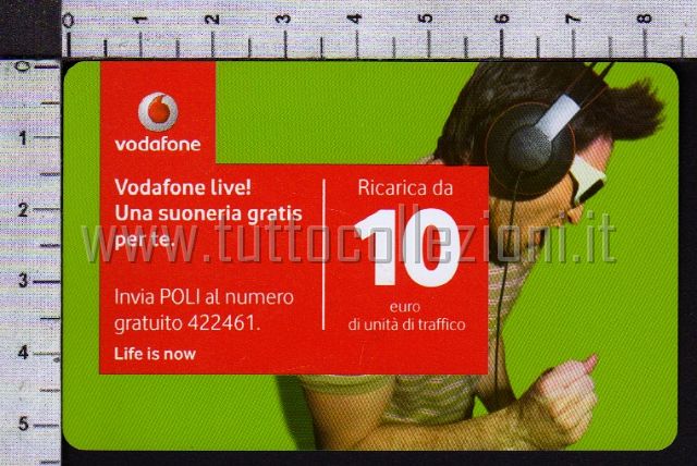 Collezionismo di ricariche telefoniche della Vodafone Omnitel